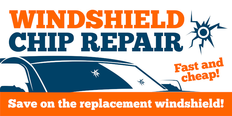 Windshield Rock Chip Repair Banner